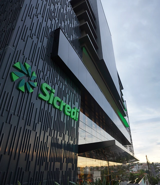 Fachada do Sicredi Valor Sustentável